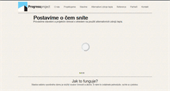 Desktop Screenshot of progressproject.cz