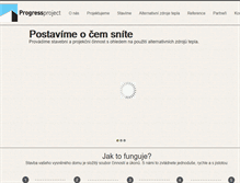 Tablet Screenshot of progressproject.cz